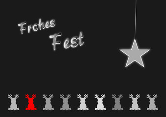 Rentiere - Frohes Fest