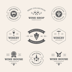 Wine badges and labels