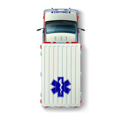 Ambulance Car Top View