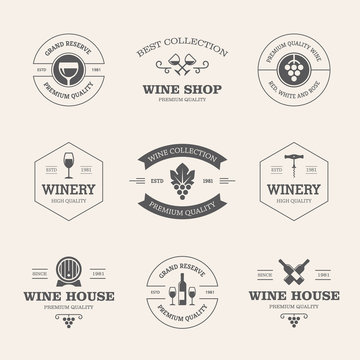 Wine badges and labels