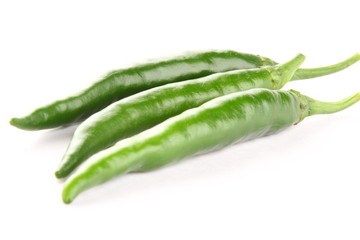 Hot Indian pepper.Selective focus photograph.