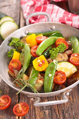ratatouille,fried vegetables