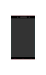 The Smart Phone With Blank Screen Isolated