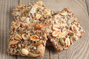 Cookies with nuts and seeds