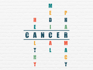 Medicine concept: Cancer in Crossword Puzzle