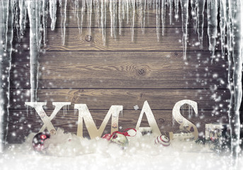 Christmas - frozen - Xmas tree lettering subtitles