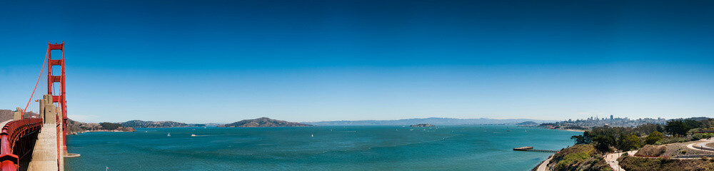 San Francisco Golden Gate Bridge Panorama