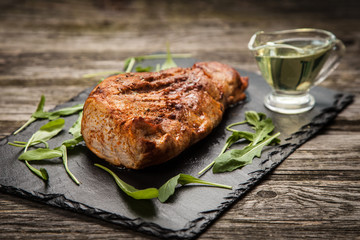 Delicious baked pork