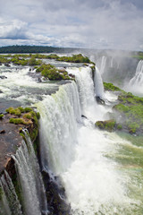 element. The rapid , noisy , cold , clear , it shines and shimmers like a rainbow , and fascinates and attracts . White , light - green, blue glowing drops of water , fast jets . 