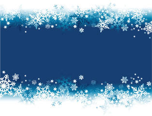 Winter background with snowflakes