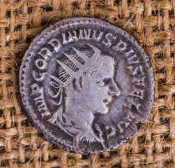 Ancient coin of the Roman Empire.