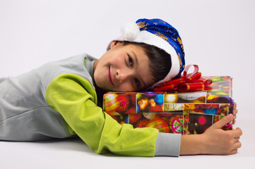 boy and gift