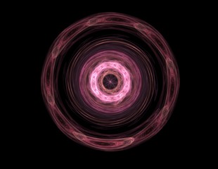 Illustartion of Gold glittering star dust circle