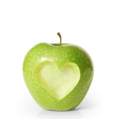 Obraz na płótnie Canvas apple on white background