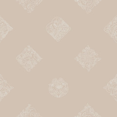 Seamless background with Celtic art and ethnic ornaments for your design