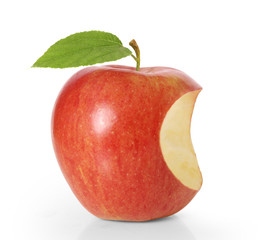 apple on  white background