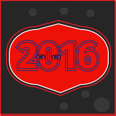 NY BACKGROUND IN RED 2016 VECTOR