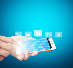 smartphone in hand