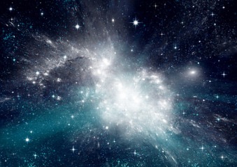 galaxy in a free space