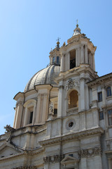 Fototapeta na wymiar Rome,Italy,church,Sant'Agnese in Agone,summer.