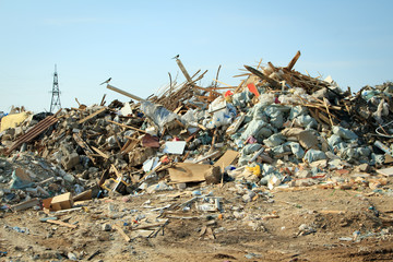 Large garbage dump