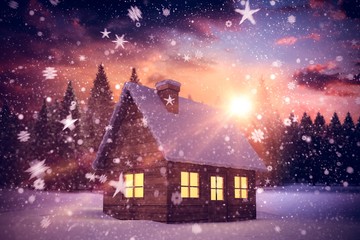 Fototapeta premium Composite image of snow