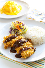 Japanese Food Tonkatsu fried pork