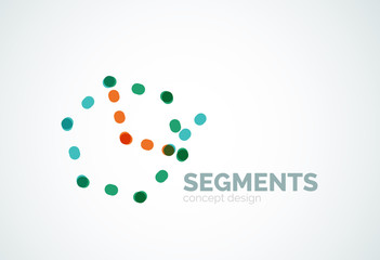 Vector outline minimal abstract geometric logo