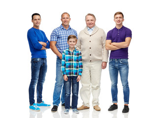 group of smiling men and boy