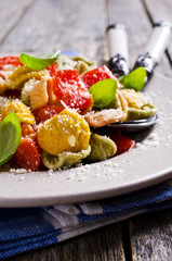 Orecchiette pasta with vegetables