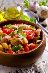 Orecchiette pasta with vegetables