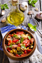 Orecchiette pasta with vegetables