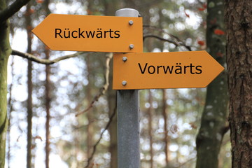 Rückwärts Vorwärts