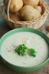 soup with fresh potatoes