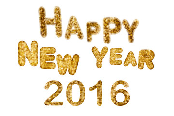 (With clipping path) HAPPY NEW YEAR FONT PICTURE for graphics designed work