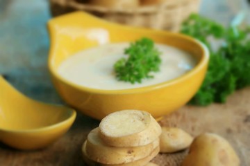 soup with fresh potatoes