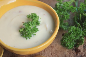 soup with fresh potatoes