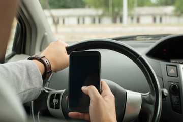Driving with smart phone