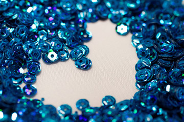 Blue sequin