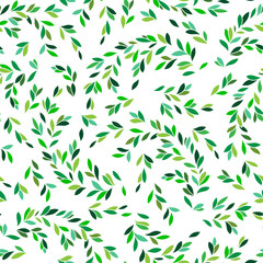 Leaf pattern. Seamless pattern