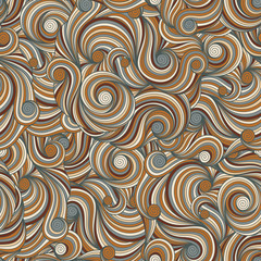 Doodle seamless background. Hand drawn