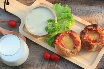 soup potatoes with breakfast