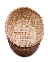 Fototapeta premium Wicker basket isolated on white background