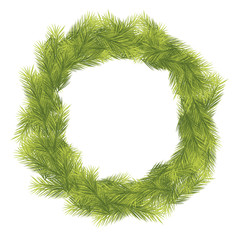 Christmas Fir Tree Wreath