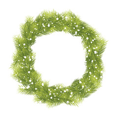 Christmas Fir Tree Wreath