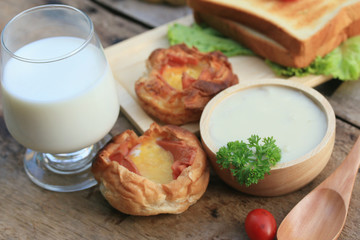 soup potatoes with breakfast
