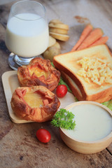 soup potatoes with breakfast