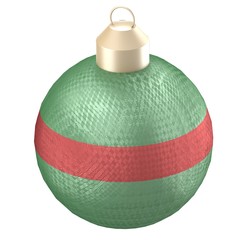 isolated shiny christmas tree ball