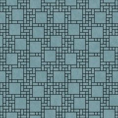 Black and Green Square Abstract Geometric Design Tile Pattern Re