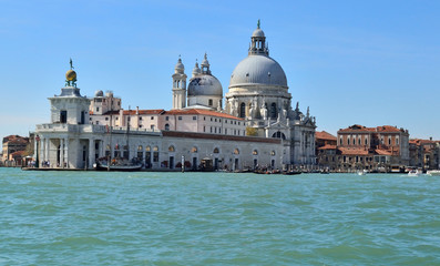 Fototapeta na wymiar Cathedral of Santa Maria della Salute in Venice